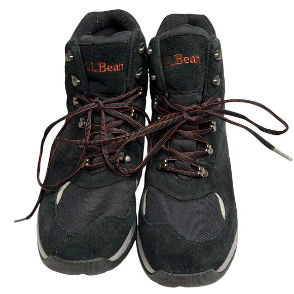 LL Bean Suede Canvas Hiking Boot Shoe Men Black 11 main image 10